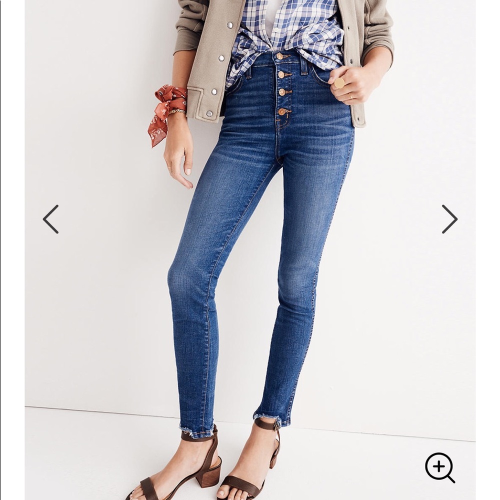 NWT Madewell 10” high rise skinny jeans
